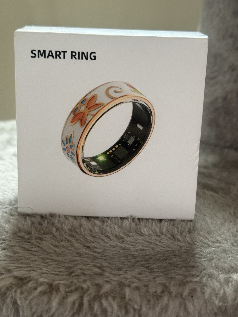 Smart Ring Health Tracker for Women Men, Sleep Tracker with Enamel color